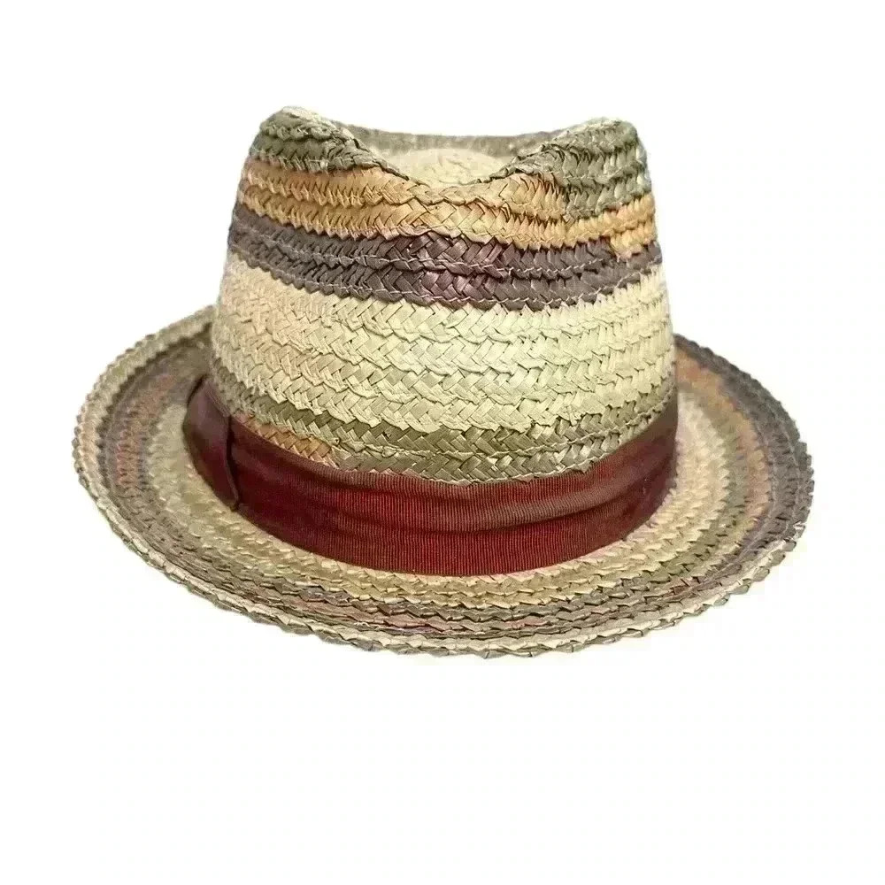 Borsalino  Fedora Straw Hat Made In Italy
